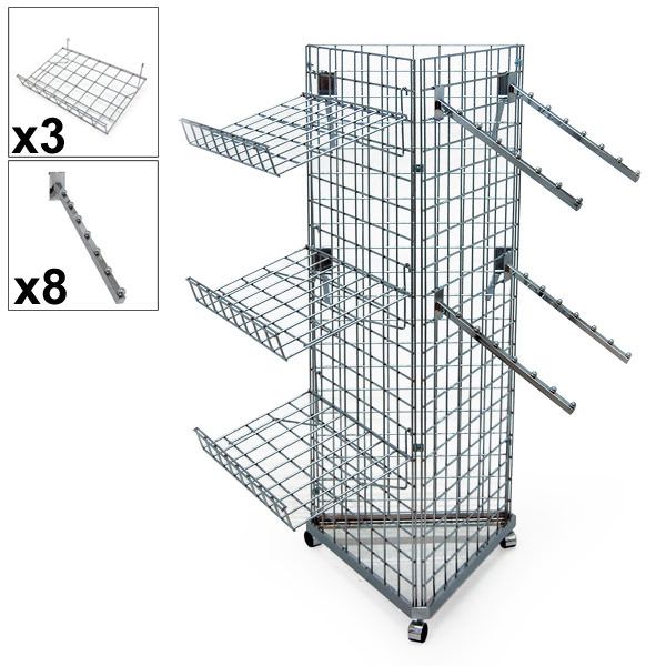 3 Sided Mobile Gridwall Package